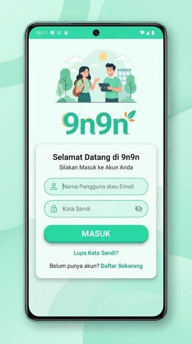 Masuk Akun 9n9n untuk Pengguna Android