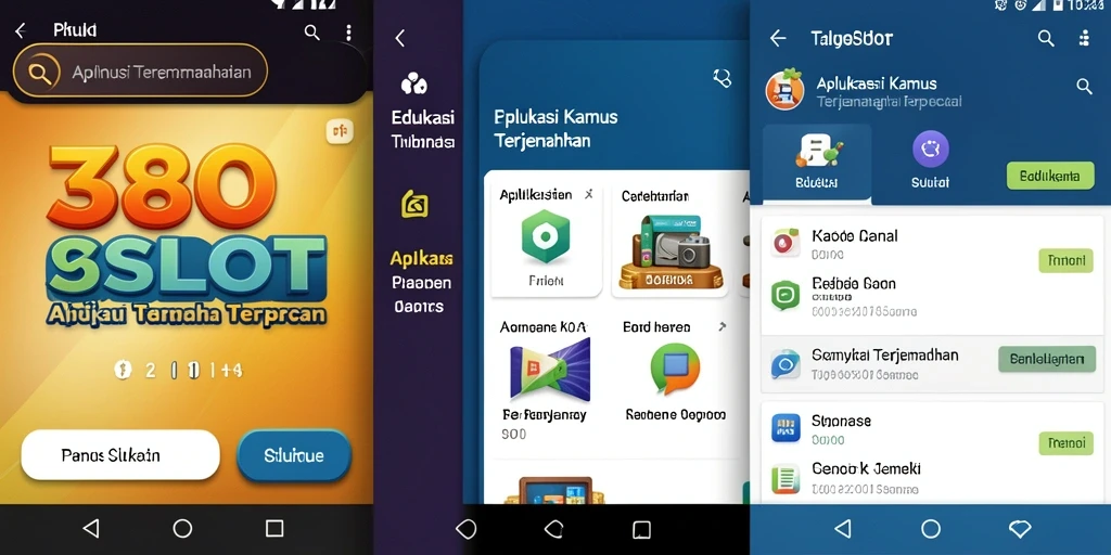 Antarmuka aplikasi 380SLOT yang sederhana dan intuitif.