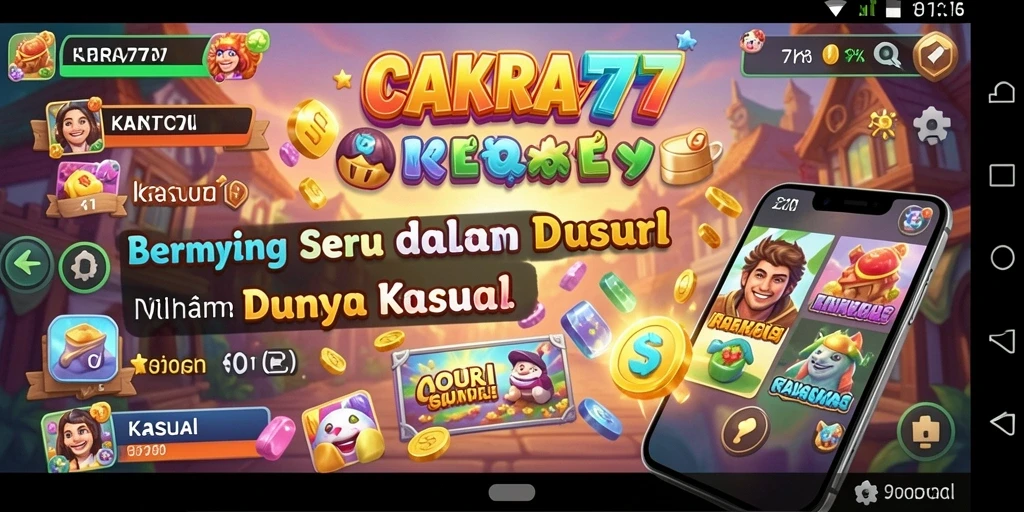 Tampilan antarmuka <strong>CAKRA777</strong> yang menarik dan menyenangkan.
