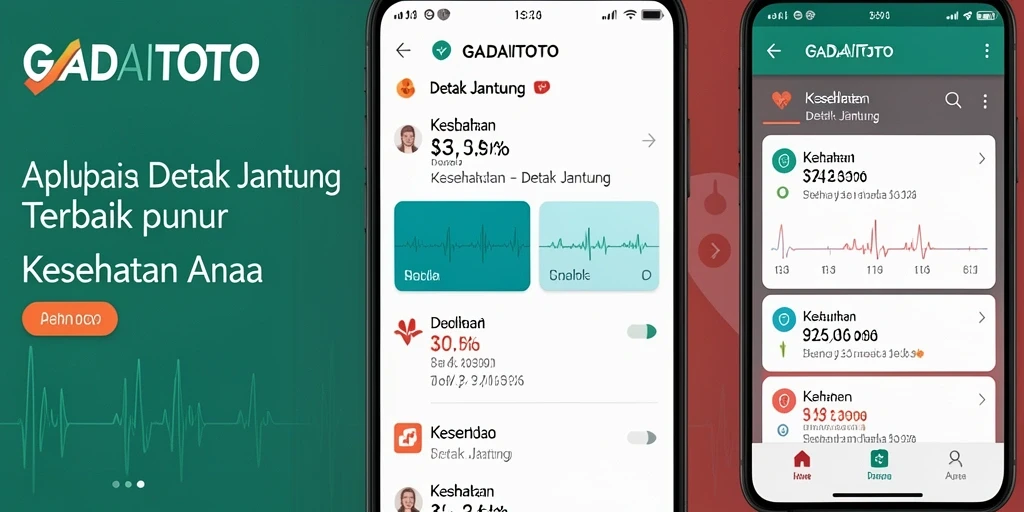 Antarmuka GADAITOTO menampilkan data detak jantung yang lengkap dan informatif.