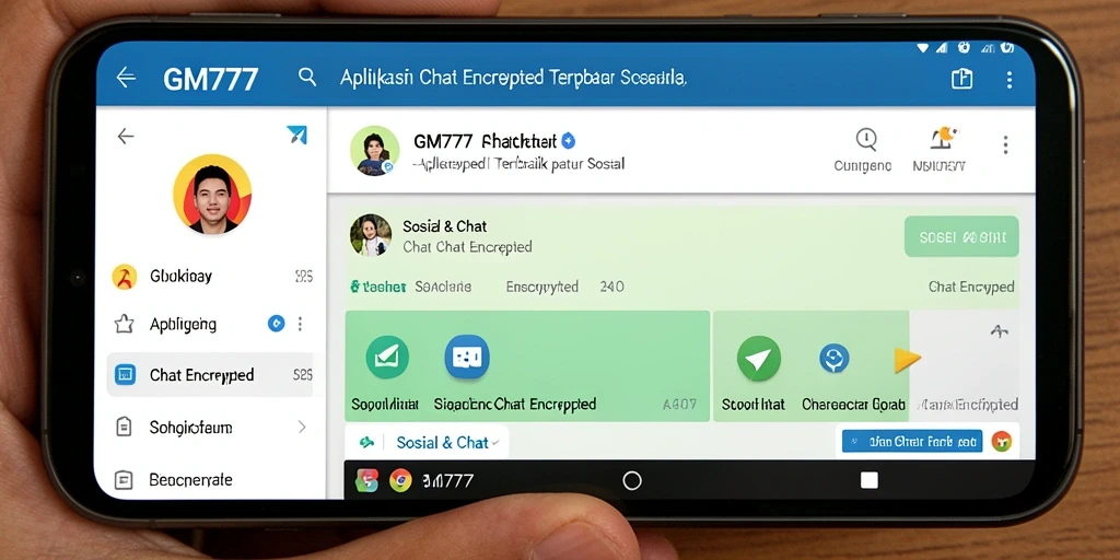 Tampilan antarmuka GM777 yang user-friendly untuk chatting aman.