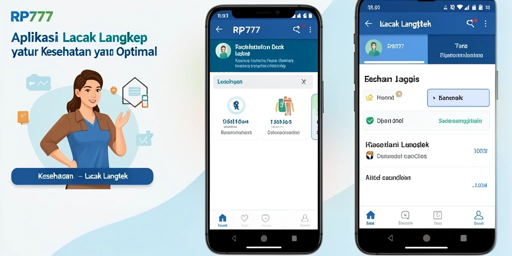 Tampilan antarmuka RP777 menampilkan pelacakan langkah yang jelas dan informatif.