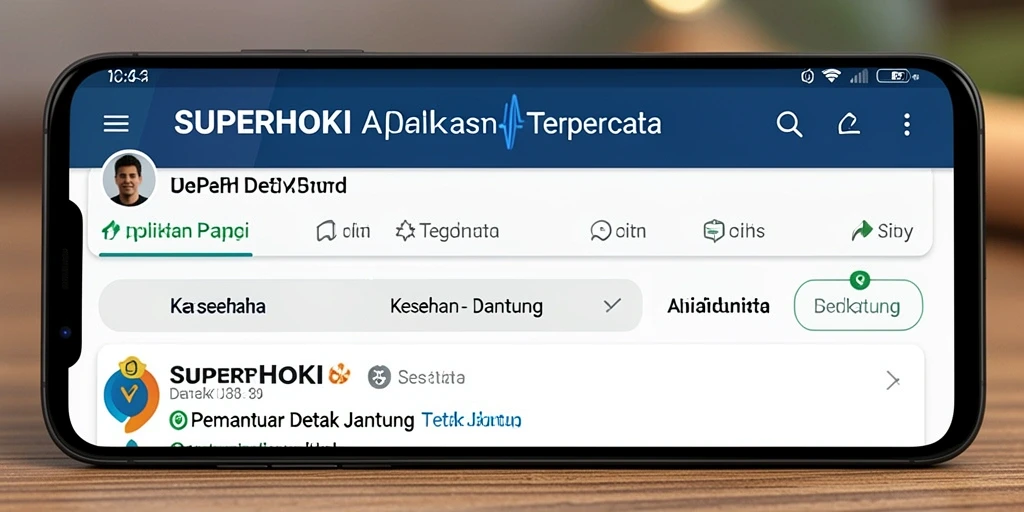 Tampilan utama SUPERHOKI menunjukkan analisis detak jantung yang lengkap.
